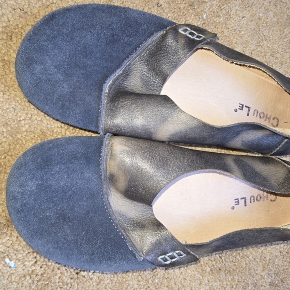 Chou Le Leather Earthing Flats 7 - Picture 2 of 4